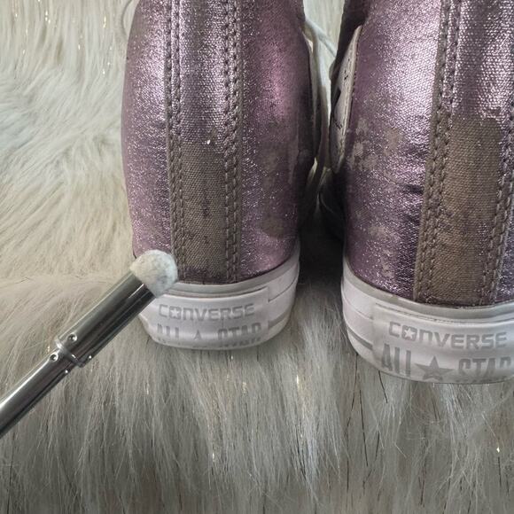 Converse Womens CTAS Lux Mid Wedge Sneakers Shoes Pink 556779C Textile 6.5 - Picture 7 of 11